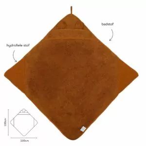 2-in-1 badcape caramel afmetingen
