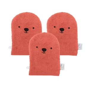 washanden-roodbruin Washandjes set van 3 roodbruin